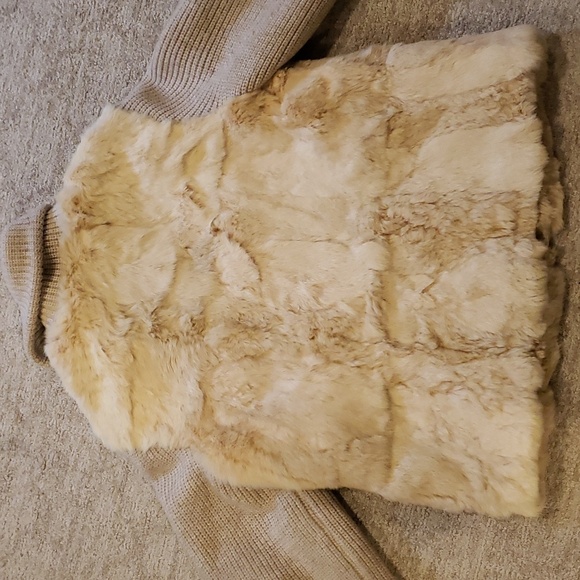 Vintage rabbit fur and wool jacket - Picture 4 of 7